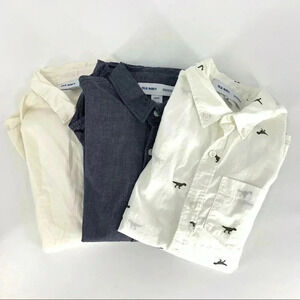 Bundle of 3 size Large (10-12) Old navy button down shirts